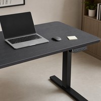 Bureau électrique silencieux en bois AOR, double usage assis-debout, pour bureau, études et ordinateur, extensible, facile à assembler, direct usine