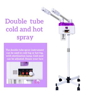 Appareil de soin des pieds professionnel, générateur de vapeur pour spa, double tête chaud/froid, doré, pour pédicure, avec roulettes - Product Image 3
