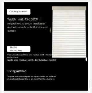 FH Smart Electrical Home Indoor Decoration Double Layered Sheer And Stripped Light Filtering Motorized Zebra Blinds