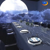 Equipo Publicitario Original, Pantalla de Video de Pared, Pantalla de Mesa, Experiencia Inmersiva, Proyector Interactivo de Hologramas 3D para Restaurantes