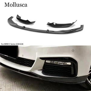 Kit d'accessoires pour pare-chocs avant en fibre de carbone style Série 5 G30 G38, lèvre avant, pelle avant, 2017-2020 - Product Image 1