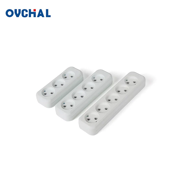 OUCHI Multifunctionele 2 Ronde Pin 250V Power Extension Platte Socket
