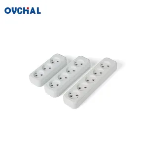OUCHI Multi-Function 2 Round Pin 250V Power Extension Flat Socket