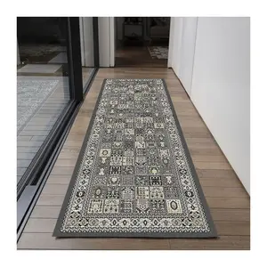 Soft crystal vintage persian design carpet 3d new design cheap price runner size rugs carpets for living room