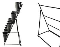 Étagère pour <span class=keywords><strong>fleuriste</strong></span> en fer forgé, grand support de plantes pour seau à fleurs, présentoir adapté aux balcon et magasin de fleurs - Product Image 3