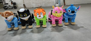 핫 세일 크리스마스 동전으로 작동되는 전기 말 몰 엔터테인먼트를위한 장난감 인형 봉제 스쿠터 - Product Image 2