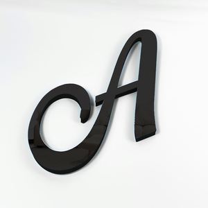 Autocollants 3D Lettres Italiennes 20cm en Gros - Décor Mural Élégant en Italic, Adhésifs DIY pour la Décoration Intérieure - Product Image 3
