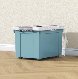 BW6624S Scatola di Stoccaggio Pieghevole Multifunzionale Extra Large in Plastica, Organizzatore Moderno per Vestiti, Trapunte, Giocattoli e Tè - Product Image 5