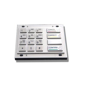 Teclado <span class=keywords><strong>PIN</strong></span> metálico con cifrado y certificación PCI 4.0 para cajeros automáticos - Product Image 4