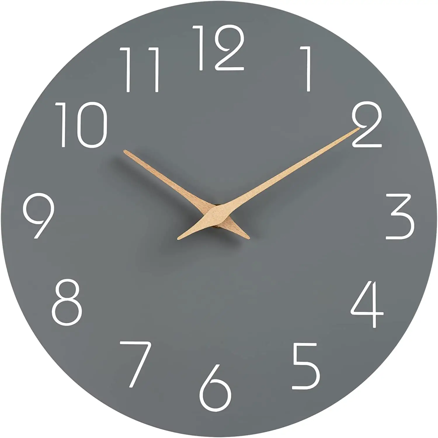 Бесшумный не тикают 10 дюймов настенные часы с батарейным питанием-современный стиль деревянные часы Декор Декоративные