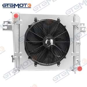 GTGMOTO Carénage de radiateur <span class=keywords><strong>en</strong></span> aluminium à 3 rangées 16 "pour Jeep Liberty 3.7L V6 AT 2002-2006 - Product Image 1