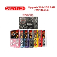 Consola de Juegos Retro Original Arkos R36S 2.0 2GB+WiFi de 3.5 Pulgadas, Reproductor de Video Portátil con Linux de 128G para PSP N64 Pocket con Estuche