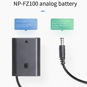 Adaptateur secteur pour <span class=keywords><strong>appareil</strong></span> <span class=keywords><strong>photo</strong></span> NP-FZ100 Kit de chargeur de batterie factice avec adaptateur de câble Alimentation pour appareils <span class=keywords><strong>photo</strong></span> reflex numérique Sony Canons - Product Image 2