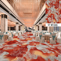 Tapis mural en nylon imprimé pour chambre d'hôtel 5 étoiles luxueuse