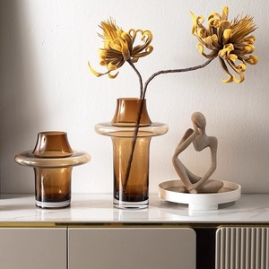 Ornements en verre artistique médiéval haut de gamme, arrangement de fleurs romantiques aquatiques, <span class=keywords><strong>vase</strong></span> français, <span class=keywords><strong>vase</strong></span> de table - Product Image 1