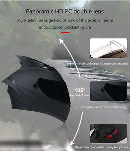 カスタマイズされたロゴヘルメット工場メーカーフルフェイスオートバイヘルメット - Product Image 3