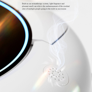 Nouvel Arrivage WC intelligent en céramique à poser au sol avec lavage féminin automatique, séchage à air chaud et double chasse P-Trap/S-Trap - Product Image 5