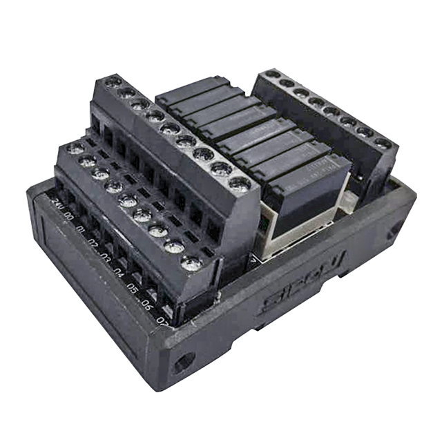 SIRON Y446 8-Channel NPN/PNP Wide Base Signal Relay Module DC 24V Input/DC 30V Output PLC Control DIN Rail Terminal