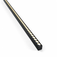 Luminaire linéaire LED en aluminium profilé de 18 W, à montage en surface ou suspendu, avec lentille optique