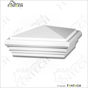 Fentech-VALLA de Pvc con tapa de poste, enrejados y puertas, tipo madera tratada a presión, vinilo no recubierto, sin plomo, Pvc/vinilo - Product Image 2