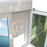 Persiana Enrollable de Aluminio para Huracanes, Diseño de Ventana Enrollable de Seguridad, Resistente al Viento
