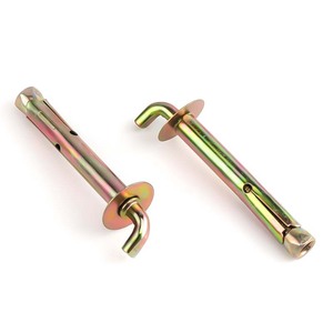 Anclaje de gancho de expansión de calentador de agua dorado de acero inoxidable galvanizado con perno M10 y cabeza curva para uso doméstico - Product Image 4