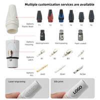 Connecteur audio XLR blanc 3 broches mâle/femelle pour microphone, mixeur, système de sonorisation DJ
