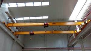 Grúa aérea de una sola viga de almacén usada económica Capacidad de 50-80 toneladas Accionado eléctrico EOT - Product Image 3