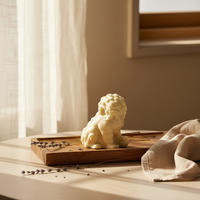 Savon Lion 3D Fait Main - Barre de Savon Naturel à la Glycérine en Forme d'Animal avec Huiles Essentielles, Cadeau Spa pour Hommes et Enfants, Savon Exfoliant pour la Douche