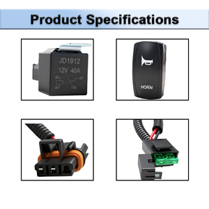 Sigorta ile Off-Road LED ışık konnektör aksesuarları için su geçirmez röle anahtarı kontrol kablo demeti - Product Image 3