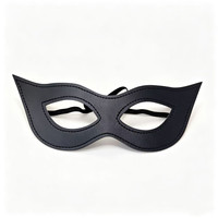Masque facial en cuir en gros, motif oreilles de chat mignonnes, accessoires de costume d'horreur pour cosplay et jeux de rôle, cadeau