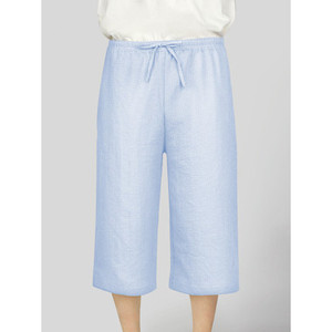 Pantaloni da donna in misto cotone per la casa blu M/L/XL taglie 7-Load color Wash - Product Image 1