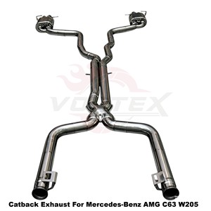 Vortex Street-Performance Stainless Steel <b>Exhaust</b> Setup For Mercedes-Benz AMG C63 W205 - Product Image 6