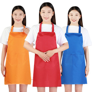 Polyester Sleeveless <b>Apron</b> Adult Anti-fouling Woven Waist <b>Apron</b> with Pockets for Kitchen Cleaning Promotion - Product Image 1