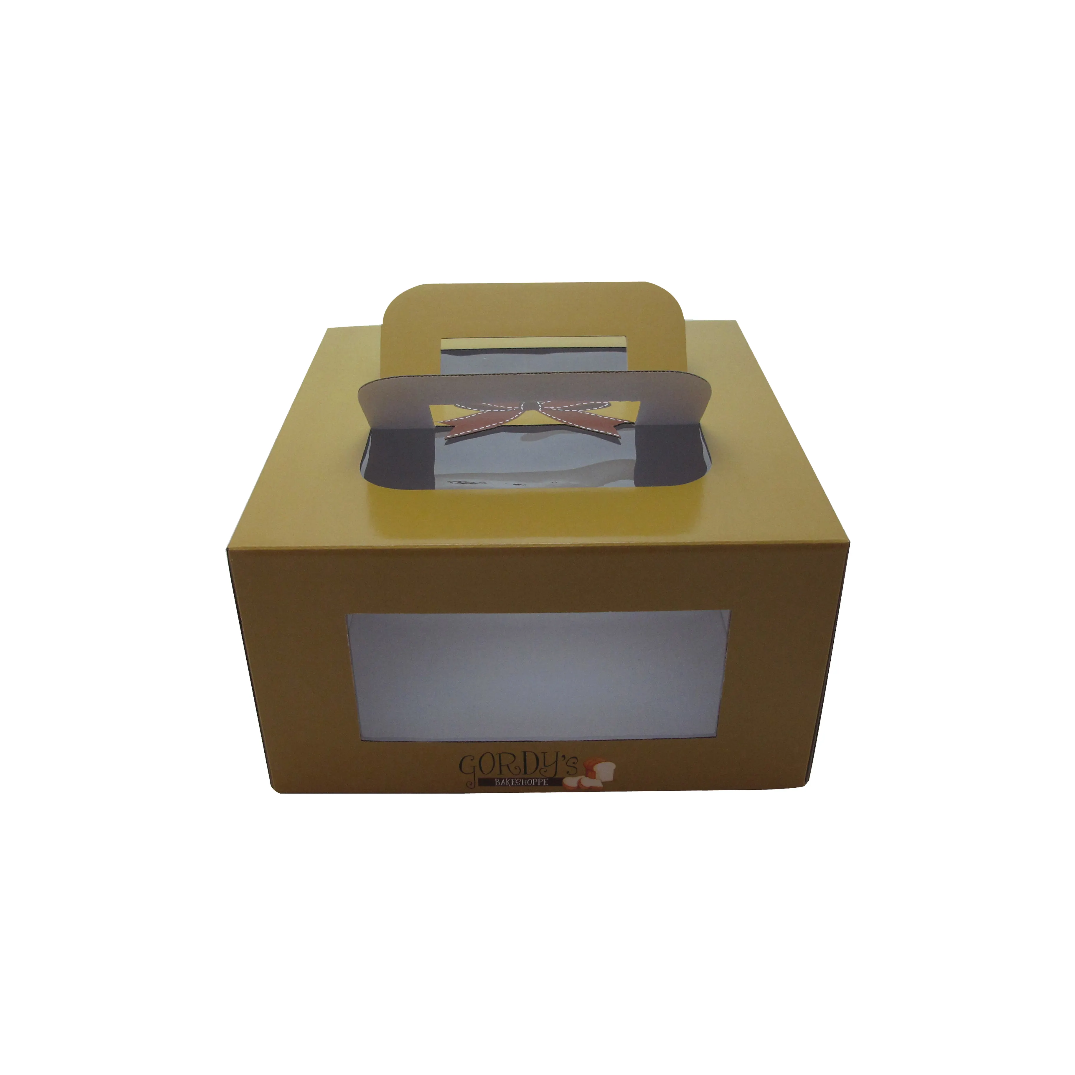 Factory Custom 6 8 10 12 14 inch Cake box Recyclable Corrugated board Paper Boxes with Handle