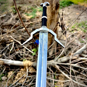 Espada de Fantasía con Hoja de Acero Inoxidable, Punta de Lanza, Borde Recto, Decorativa para Cosplay y Exhibición - Product Image 1