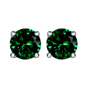 Boucles d'oreilles en argent sterling 925 plaqué or 18 carats, style rétro, zircon taille princesse, clou unique, bijoux de piercing pour cadeau, vente en gros - Product Image 1