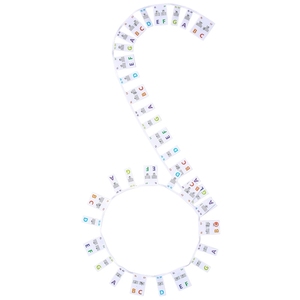 Wholesale Reusable Silicone Piano Key Labels No‑Glue Detachable Keyboard Note Stickers For Piano Learning Supplies - Product Image 2