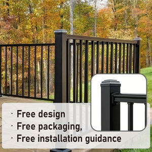 Barandilla de Balcón Contemporánea Ecológica de Acero Inoxidable y Aluminio, Barandilla para Escaleras Exteriores Resistente al Óxido y al Agua - Product Image 1