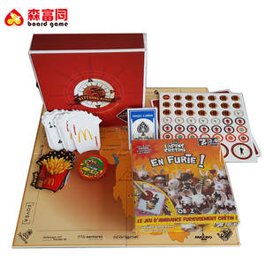 OEM Unique Design Multi Color Edges Glossy Matte Lamination Adult Print Board Games For Adults And Kids - Product Image 2