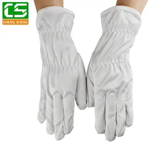 With Logo White Dust Free Soft Safety Microfiber Gloves For Jewelry Watch Inspection Cleaning Gloves
