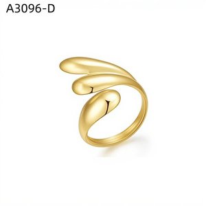 Anillo de moda Amy Amy A3096, diseño de alas de acero inoxidable, estilo moderno para mujer, uso diario, regalo, joyería - Product Image 2