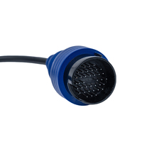 Linkyou - Cable de Interfaz de Diagnóstico Azul de 12-24 V y 38 Pines con 1 Año de Garantía, Adaptador de Lector de Códigos OBD2 para Benz y Camiones
