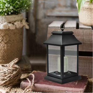 Hiện đại hình vuông màu đen tùy chỉnh Arabic mộc mạc ngoài trời Vườn hồ cạn nến bão đèn lồng kim loại chủ sở hữu nến & lọ - Product Image 2