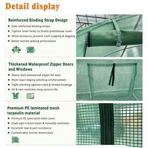 Serre de jardin miniature pliable, tente <span class=keywords><strong>pour</strong></span> plantes légère et portable, adaptée aux balcons, terrasses et petits espaces de jardinage - Product Image 3