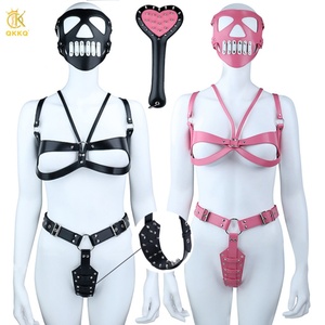 ชุดอุปกรณ์ BDSM QKKQ สายรัดตัวแบบมีหนาม, อุปกรณ์รัดหน้าอกสำหรับ BDSM, หน้ากาก, ชุดชั้นใน, ของเล่นทางเพศสำหรับคู่รัก - Product Image 1
