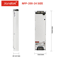Jiangtek NFP-200 200W 12V 24V 36V 48V PFC Sin Ventilador 90-264VAC Módulo de Fuente de Alimentación Industrial Regulada con Convertidor AC/DC para Tiras LED