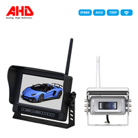 Système de caméra de recul AHD LCD étanche IP68 de 7 pouces fourni par l'usine pour bus, voiture, camping-car, remorque