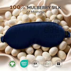 Masque de sommeil en forme de cocon rembourré avec logo personnalisé, 100% soie de mûrier naturelle, masque oculaire occultant complet, masque de sommeil de nuit confortable et luxueux - Product Image 2