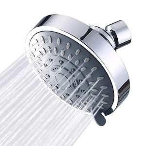 Cabezal de <span class=keywords><strong>ducha</strong></span> de lluvia de alta presión, montaje en techo, lluvia fija, <span class=keywords><strong>ducha</strong></span> de lujo de 5 ajustes con boquillas de chorro de autolimpieza antiobstrucción - Product Image 1